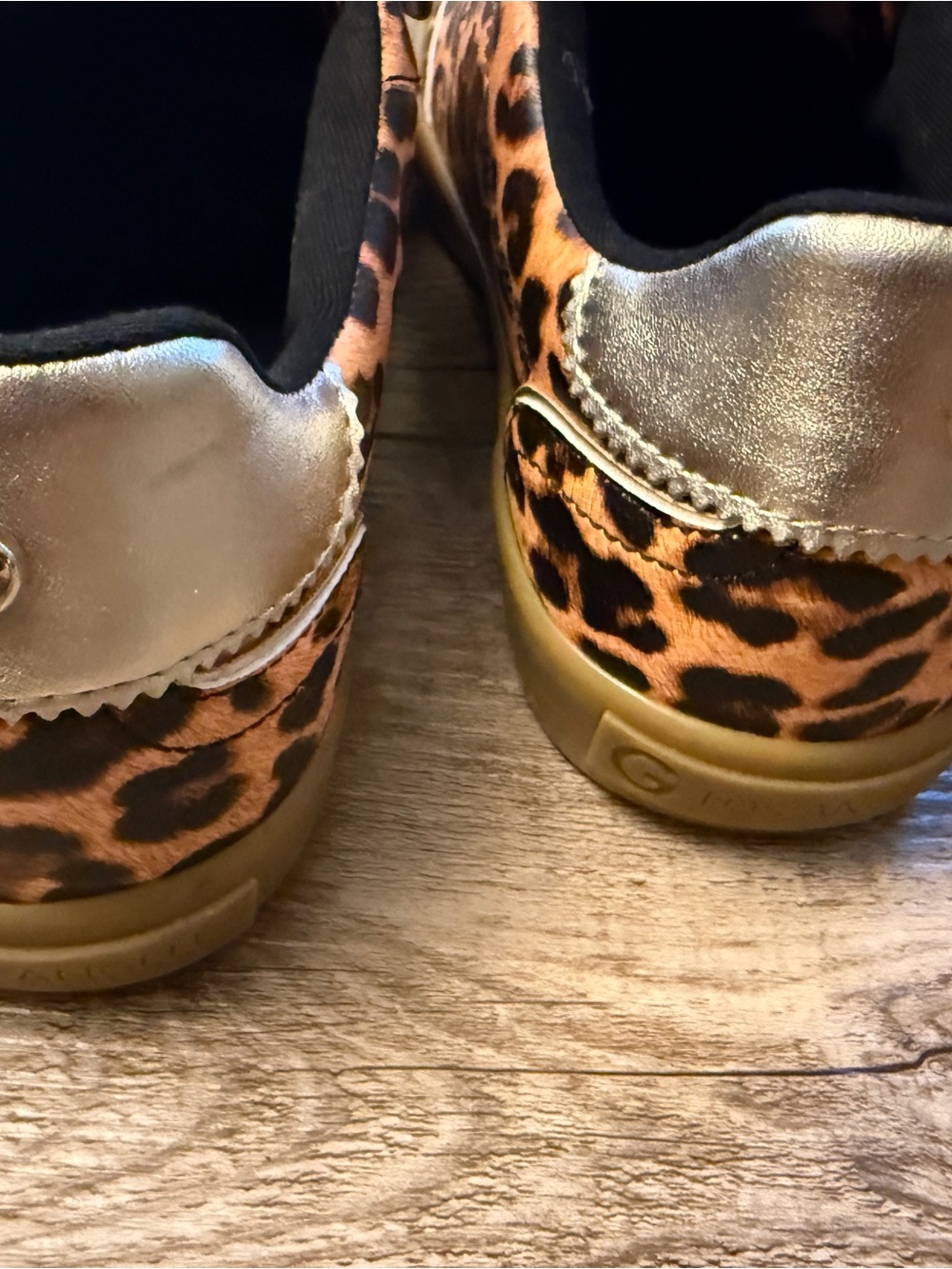GBG Los Angeles Leopard Print Slip-On Flats - Brown/Black - Picture 5 of 5